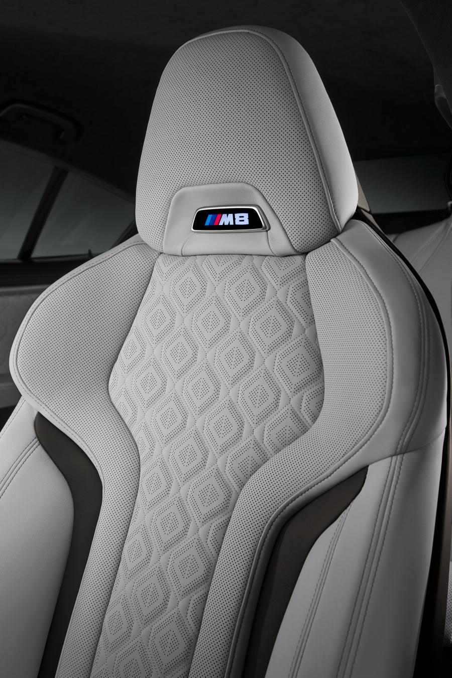 Детали интерьера BMW M8 Competition Gran Coupe (F93) 2019 года  (WW) (фото 111 из 139)